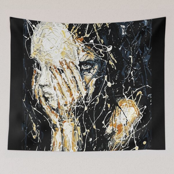 Item preview, Phantom Bloom Black Gold Fluid Art designed and sold by RamyGallery.