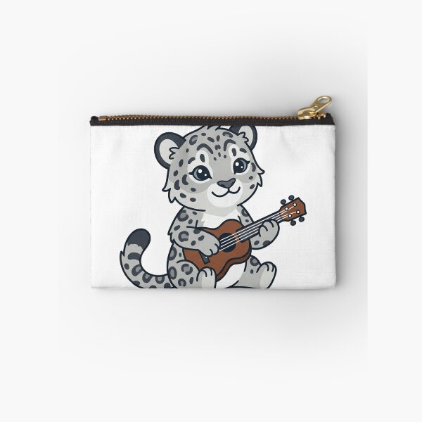 Item preview, Cute Snow Leopard Playing Guitar Kawaii Baby Big Cat designed and sold by Owcomm.