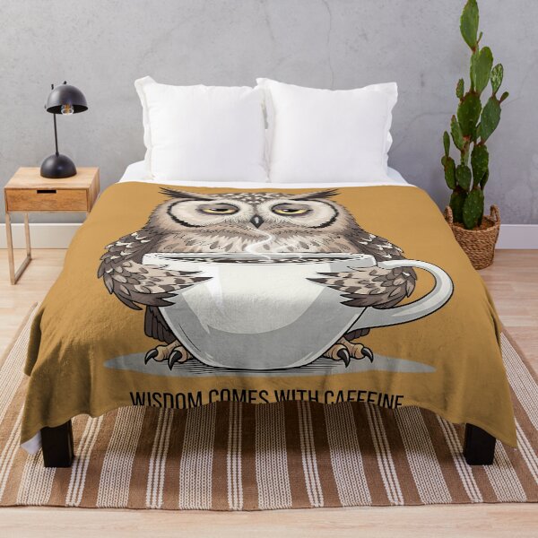 Item preview, Wise and Caffeinated Owl designed and sold by UrbanPrts.
