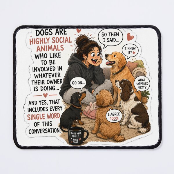 Item preview, Funny Dog Lover Social designed and sold by DrakeDogShop.