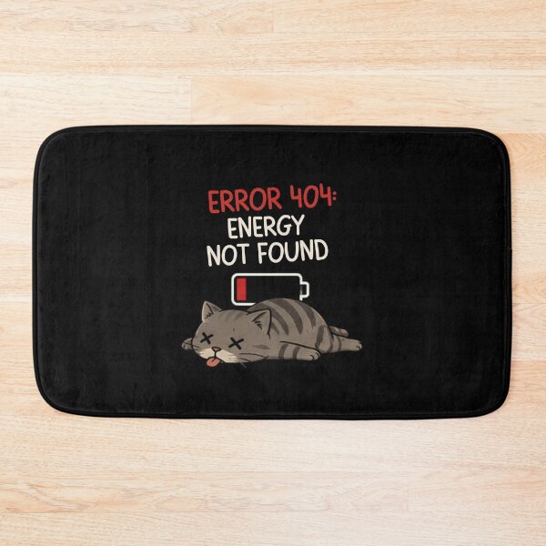 Item preview, Error 404 Energy Not Found Cat designed and sold by Cat loco.