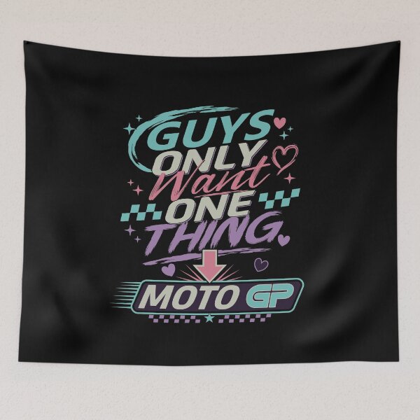 Item preview, Guys Only Want One Thing Moto GP Funny Girly Racing Gift Blue designed and sold by Fan Art Station .