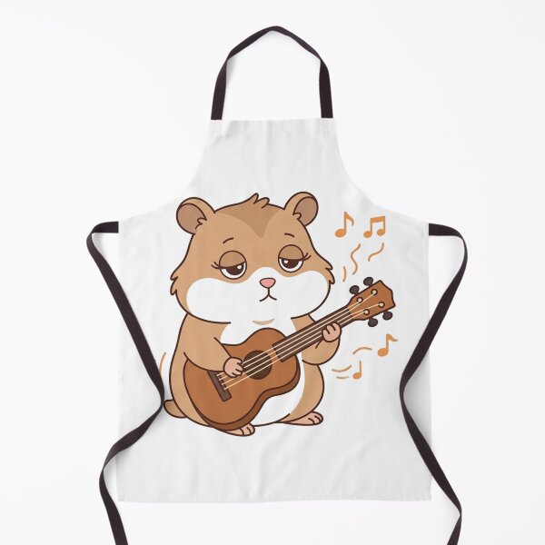 Item preview, Cute Hamster Playing Guitar with Music Notes Kawaii Animal designed and sold by Owcomm.
