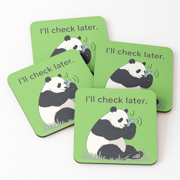 Item preview, Relaxing Panda Ignoring Notifications designed and sold by UrbanPrts.