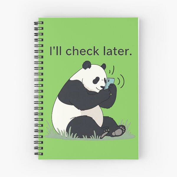 Item preview, Relaxing Panda Ignoring Notifications designed and sold by UrbanPrts.