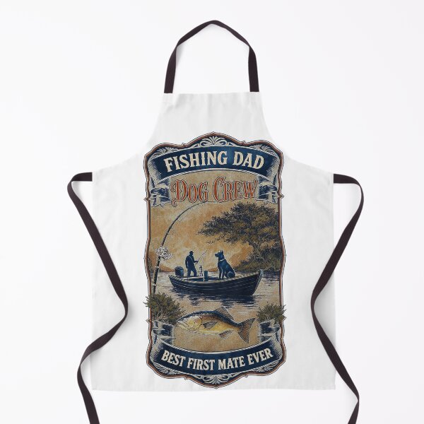 Item preview, Fishing Dad Dog Crew Best First Mate Gift designed and sold by YMLux.