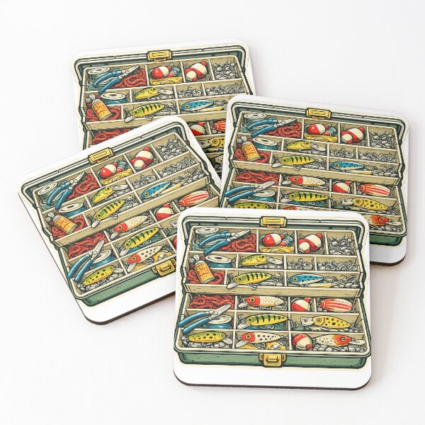 Item preview, Vintage Tackle Box Fishing Gear designed and sold by EastEndTownie.