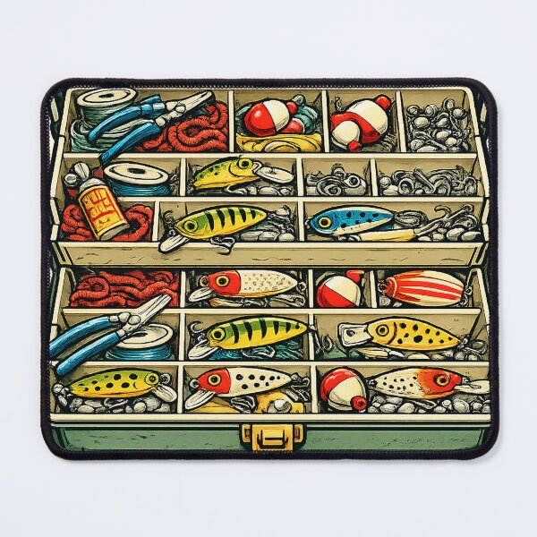 Item preview, Vintage Tackle Box Fishing Gear designed and sold by EastEndTownie.