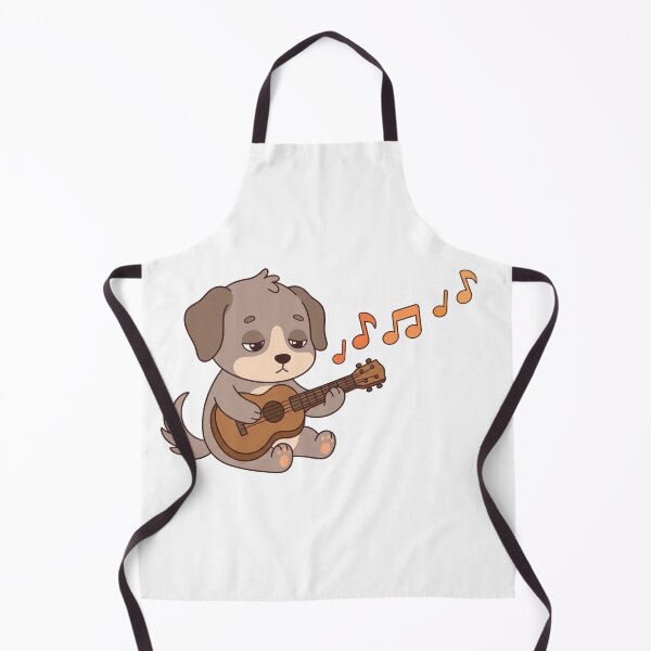 Item preview, Sad Puppy Playing Ukulele Cute Kawaii Dog Musician designed and sold by Owcomm.