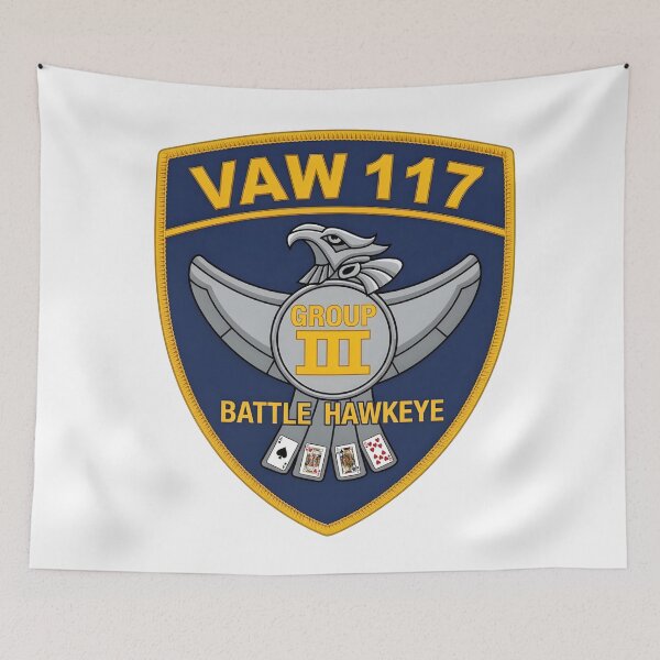 Item preview, VAW-117 Wallbangers Group III Battle Hawkeye Patch designed and sold by CharlieDesings.