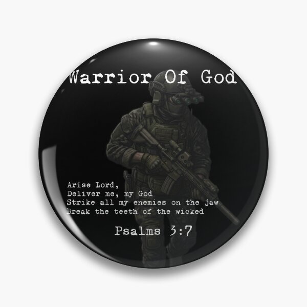 Item preview, Warrior Of God, Psalms 3:7 designed and sold by DispersedHQ.