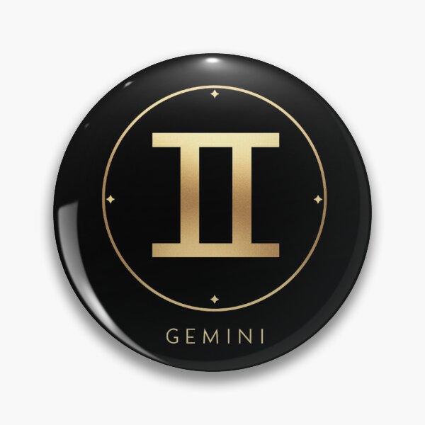 Item preview, Gemini Symbol Shirt, Black Gold Gemini Zodiac designed and sold by ZenWealthDesign.