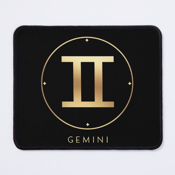 Item preview, Gemini Symbol Shirt, Black Gold Gemini Zodiac designed and sold by ZenWealthDesign.