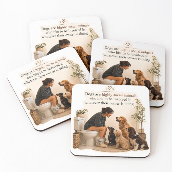 Item preview, Dogs Are Highly Social Animals designed and sold by DrakeDogShop.