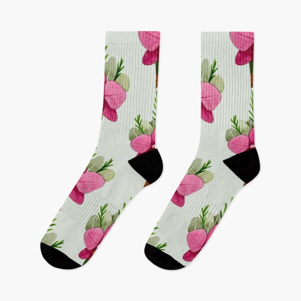 Item preview, Pink orchid with foliage – handmade in watercolor. designed and sold by Greitas.