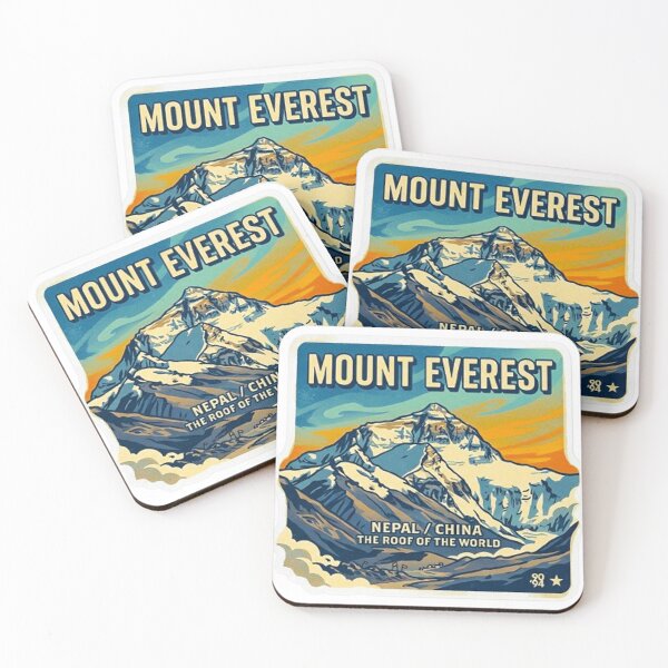 Item preview, Mount Everest Nepal Vintage Travel Badge Retro Mountain Sticker designed and sold by MT-Hub | Art for Every Soul.
