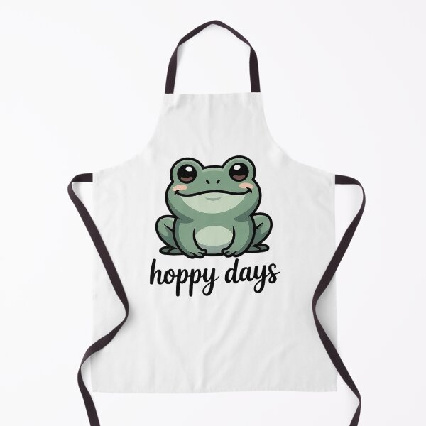 Item preview, Hoppy Days Cute Frog Pun designed and sold by Cool-cat-art.