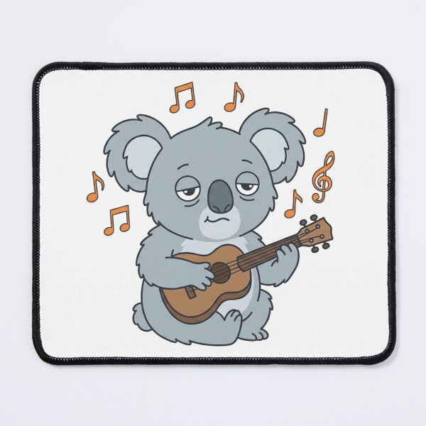 Item preview, Chill Koala Playing Ukulele with Music Notes Cute Animal designed and sold by Owcomm.
