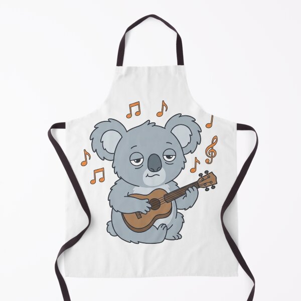 Item preview, Chill Koala Playing Ukulele with Music Notes Cute Animal designed and sold by Owcomm.