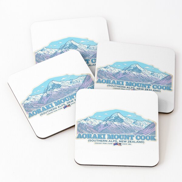 Item preview, Aoraki Mount Cook New Zealand Vintage Travel Badge Southern Alps Sticker designed and sold by MT-Hub | Art for Every Soul.