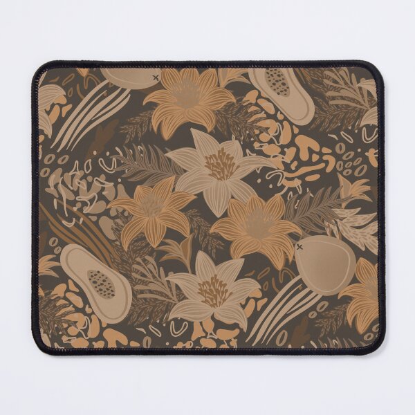 Item preview, Fiery Floral Jungle (Brown) designed and sold by Doodloom.