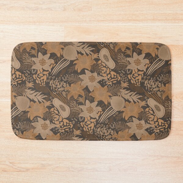 Item preview, Fiery Floral Jungle (Brown) designed and sold by Doodloom.