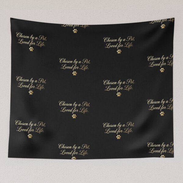 Item preview, Chosen by a Pet Loved for Life Elegant Gold Tee designed and sold by artlife4.