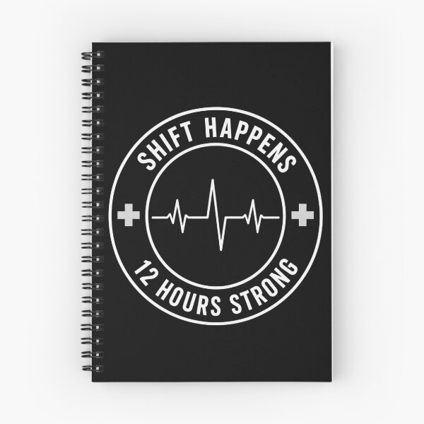 Item preview, Funny Nurse - Shift Happens  (Dark) designed and sold by LazyCatCreative.