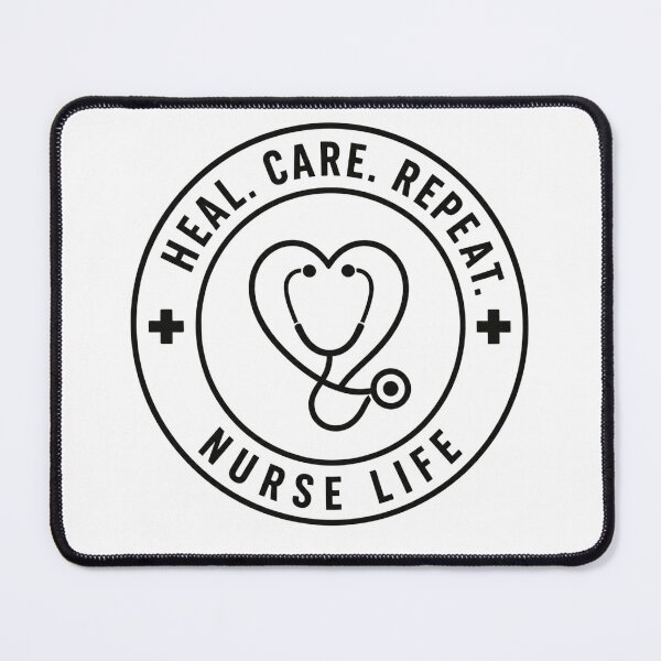 Item preview, Nurse Life - Heal. Care. Repeat (Light) designed and sold by LazyCatCreative.