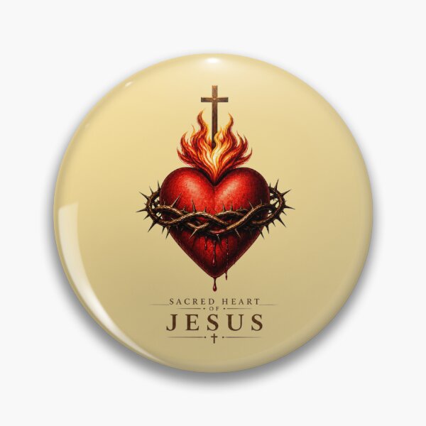 Item preview, Sacred Heart of Jesus | Catholic Christian Design | Religious Art designed and sold by RiseWithTheWord.
