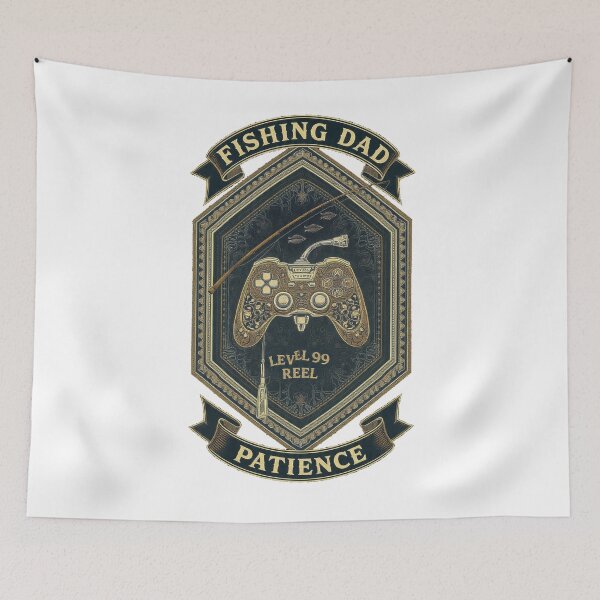 Item preview, Fishing Dad Gamer Reel Level 99 Patience Funny Gift designed and sold by YMLux.