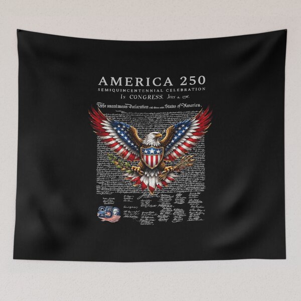 Item preview, America 250 Declaration Independence Eagle - Black designed and sold by VSZNGRFX.