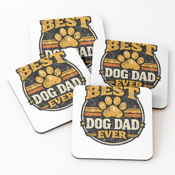 Artikelvorschau, Bester Hundepapa aller Zeiten – Vintage Retro Pfoten Design entworfen und verkauft von DailyTrendFinds.