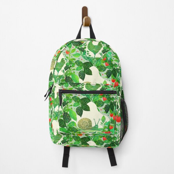 Item preview, Overgrown Tomato Garden Chicken and Snail Cottagecore Pattern designed and sold by Veata.