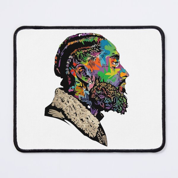 Item preview, Hussle Tribute - Colorful Street Art Portrait designed and sold by ramo7.