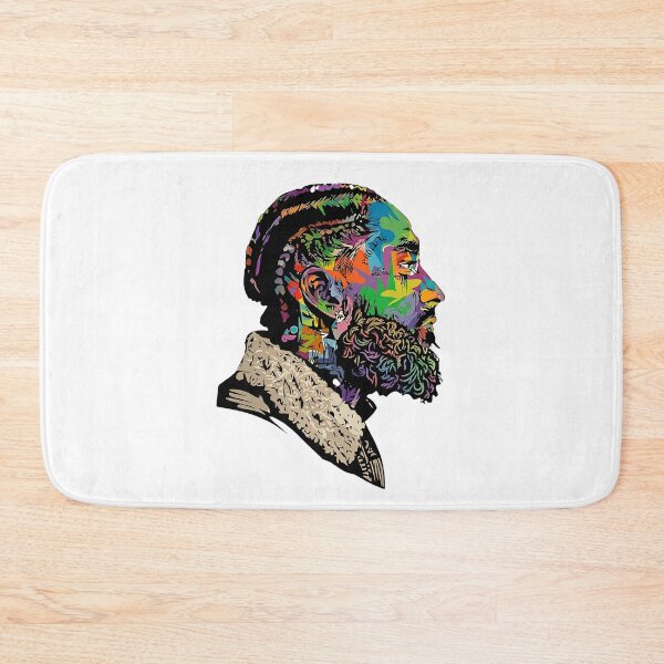 Item preview, Hussle Tribute - Colorful Street Art Portrait designed and sold by ramo7.