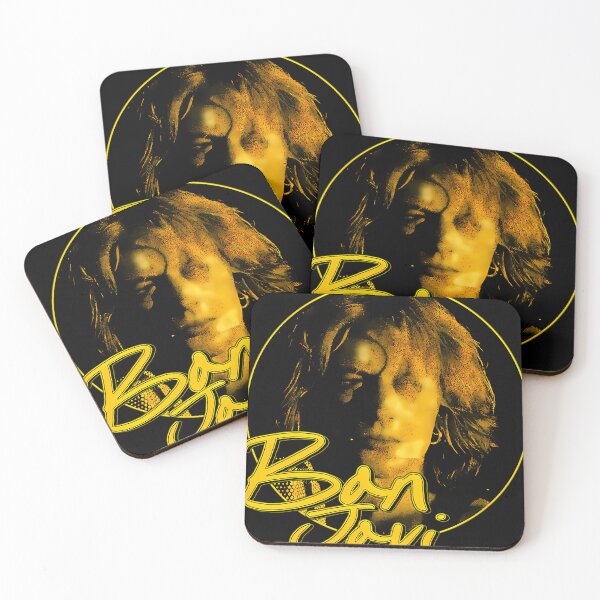 Item preview,  Bon Jovi Vintage Rock Band Yellow Frame designed and sold by Ilistationk.