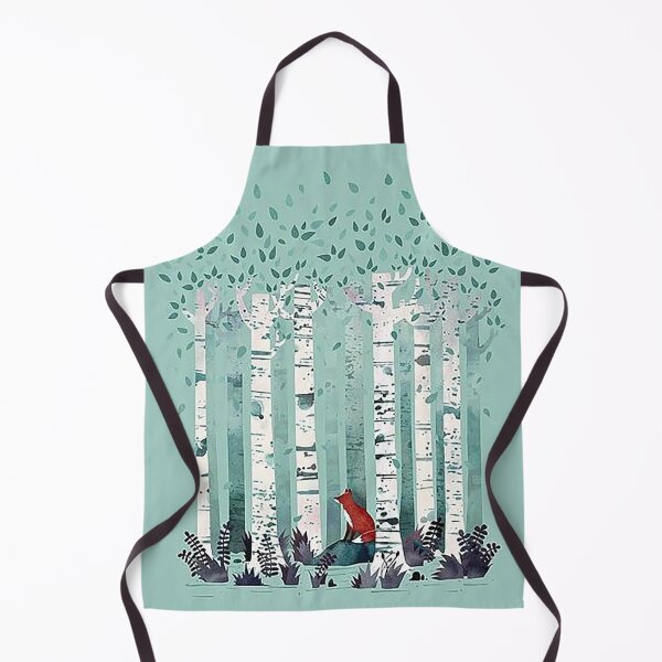 Item preview, Minimalist Birch Forest Fox Illustration designed and sold by joeburton8.