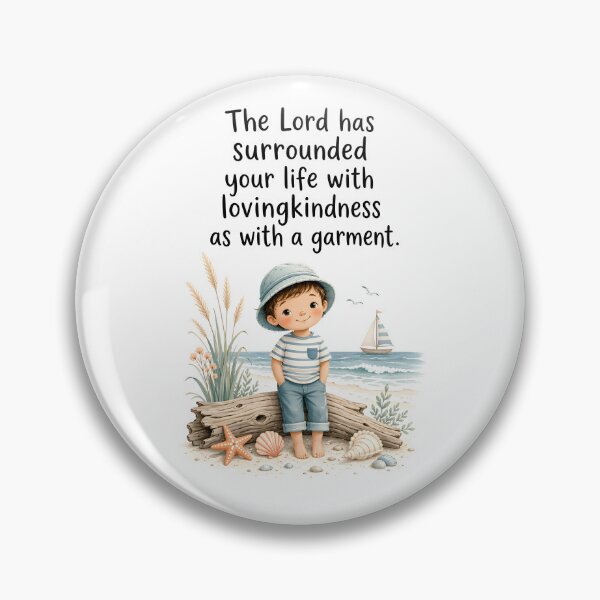 Item preview, The Lord Surrounded Your Life With Lovingkindness Christian Nursery Art designed and sold by LoveNurseries.