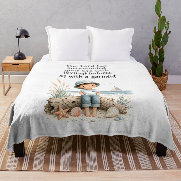 Item preview, The Lord Surrounded Your Life With Lovingkindness Christian Nursery Art designed and sold by LoveNurseries.