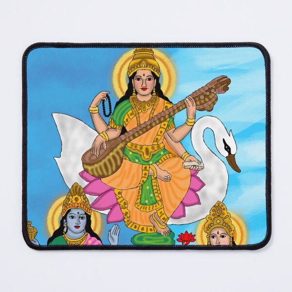 Item preview, Triveni Sangam Sacred Artwork – Spiritual Confluence of Holy Rivers designed and sold by Harshit_Digital_Arts.