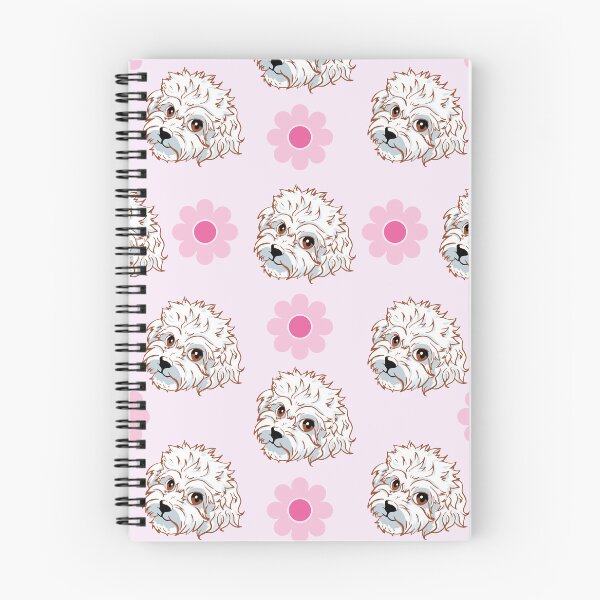 Item preview, Poodle Mandira pink flower pattern designed and sold by Konopikyu.