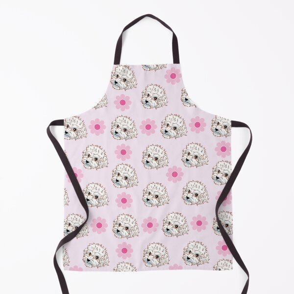 Item preview, Poodle Mandira pink flower pattern designed and sold by Konopikyu.
