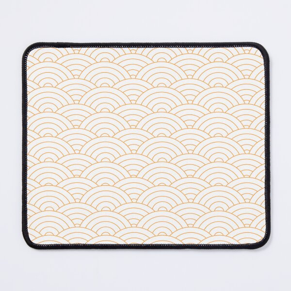 Item preview, White Gold Japanese Wave Pattern – Minimalist Seigaiha Luxury Design designed and sold by Italkam.