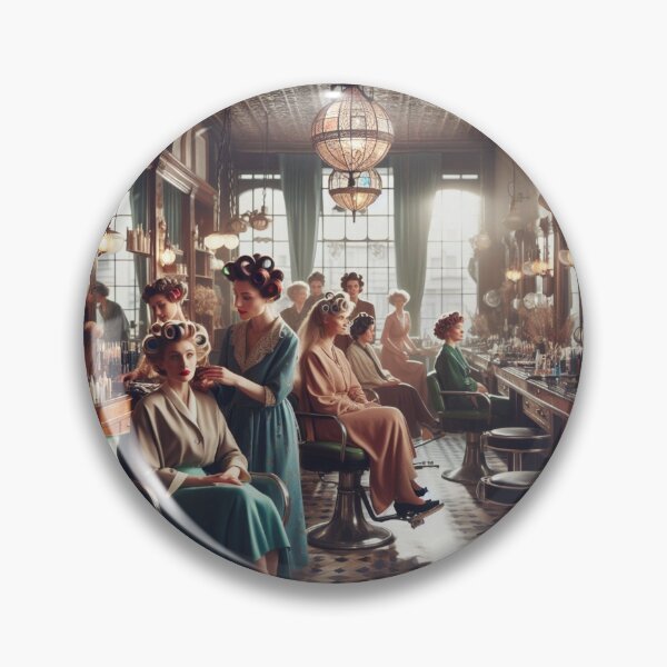 Artikelvorschau, Vintage Friseursalon, Schönheitssalon entworfen und verkauft von Mirabelle's.