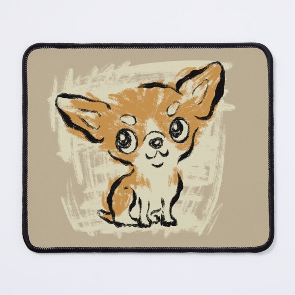 Item preview, Sitting Chihuahua drawn with a brush designed and sold by Toru Sanogawa.