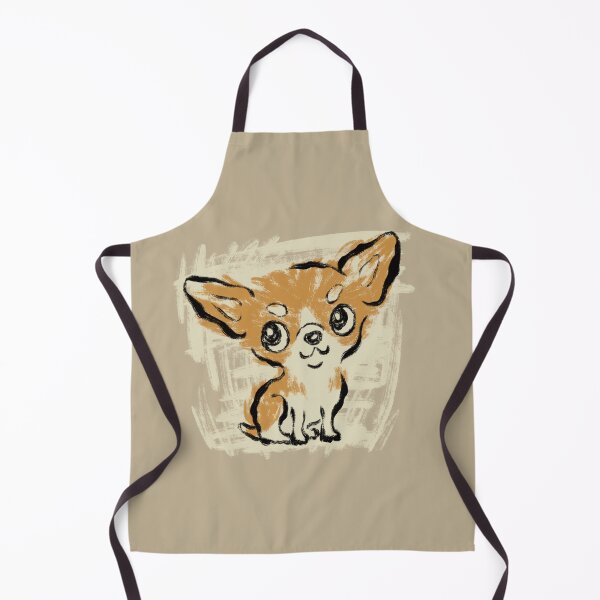 Item preview, Sitting Chihuahua drawn with a brush designed and sold by Toru Sanogawa.