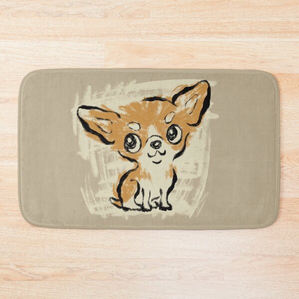 Item preview, Sitting Chihuahua drawn with a brush designed and sold by Toru Sanogawa.