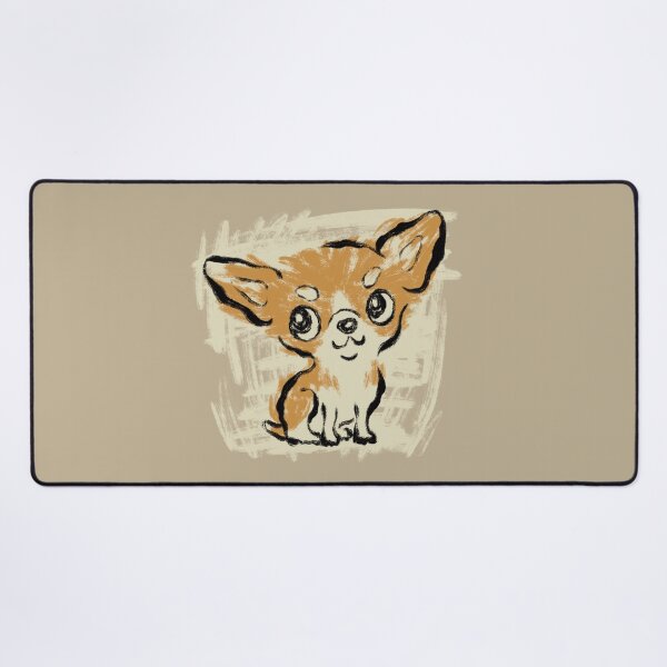 Item preview, Sitting Chihuahua drawn with a brush designed and sold by Toru Sanogawa.