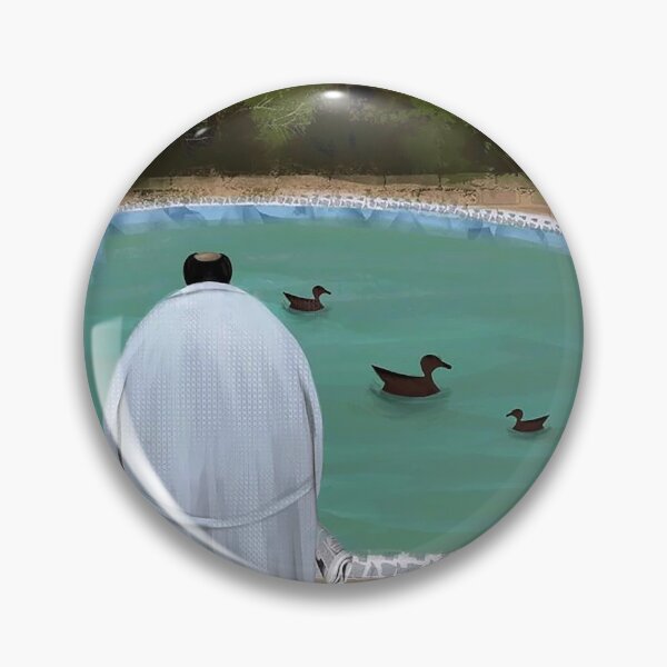 Item preview, Liminal Space Duck Pool Dreamcore Illustration designed and sold by velandcarte.